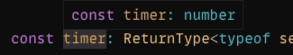 Type of timer on hover